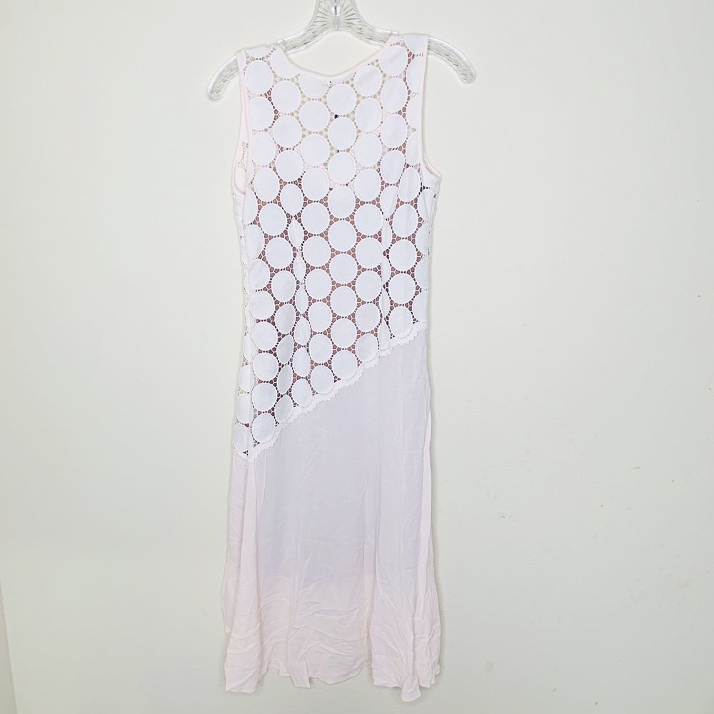 Anthro Tracy Reese Crochet Combo Optic White Dres… - Picture 4 of 8